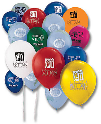 balloons with logo